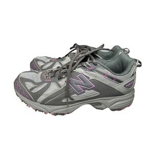 New Balance 411 All Terrain Gray Pink Athletic Shoes Outdoor hiking 8 camping